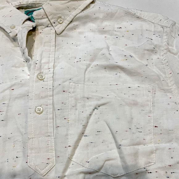 NWOT The Nutter By Chubbies Red Blue Speckled Button Down Size Medium - Picture 3 of 3
